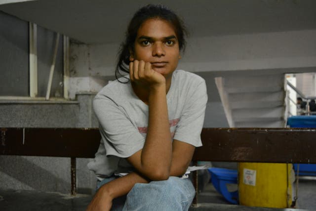 <p>Ruchi Dixit, 23, awaiting her turn outside RML Hospital’s transgender OPD</p>