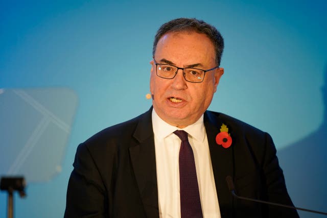 <p>Bank of England governor Andrew Bailey speaking at the Central Bank of Ireland Financial System Conference, at the Aviva Stadium, Dublin</p>