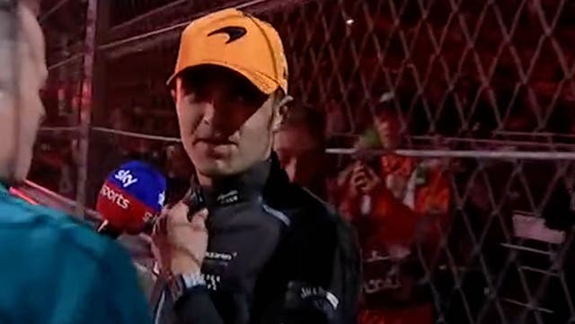 <p>F1’s Lando Norris expresses Las Vegas Grand Prix track concerns moments before crash.</p>